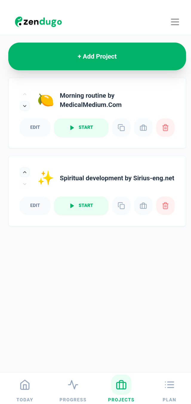 ZenDugo productivity app - screen number 3